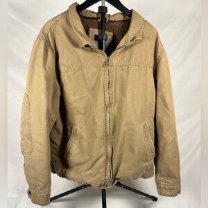 Columbia Authentic Outdoor Co Tan Zip Jacket | Canvas Work Coat
